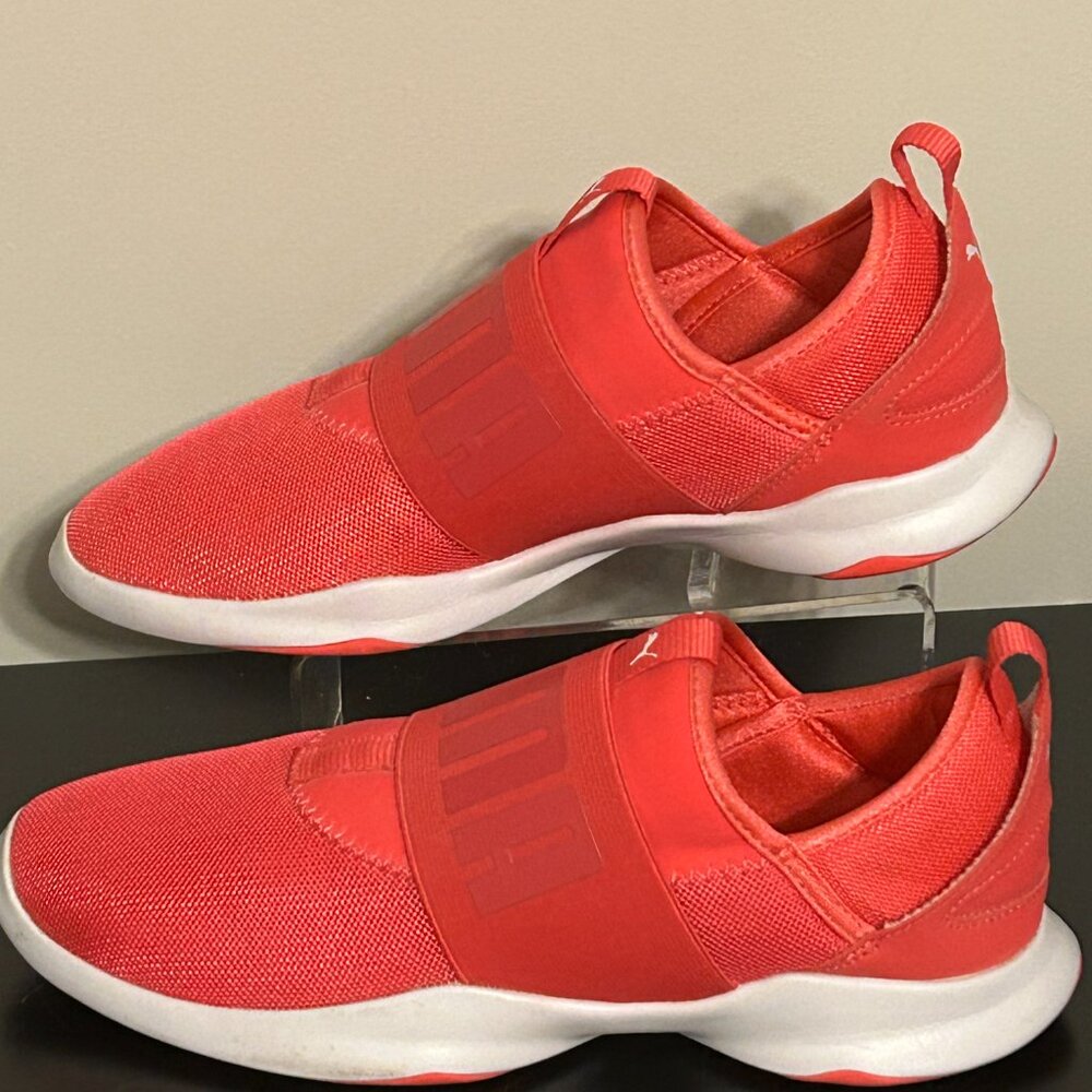 PUMA Dare Sz 8 Bright Pink Slip-On Running Shoes Sneakers